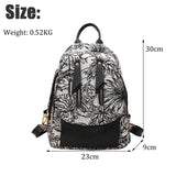 Flower Pattern School Backpack for Girls