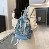 Flower Pattern School Backpack for Girls