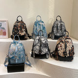 Flower Pattern School Backpack for Girls