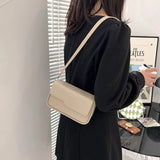 Women's One Shoulder Messenger Bag Versatile Work PU Handbag