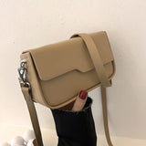 Women's One Shoulder Messenger Bag Versatile Work PU Handbag