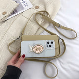 Women's One Shoulder Messenger Bag Versatile Work PU Handbag