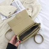 Women's One Shoulder Messenger Bag Versatile Work PU Handbag