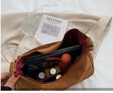 Women's Retro Bucket Bag Suede Shoulder Bag