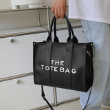 Soft PU Shoulder Bag for Women Letter Handbags Shopper Purses Clutch