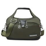 Canvas Waterproof Tote Bag Large Capacity Crossbody Handbag Multifunction Purse