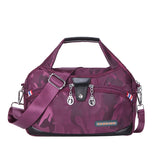 Canvas Waterproof Tote Bag Large Capacity Crossbody Handbag Multifunction Purse
