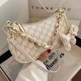 Leather Chain Crossbody Bag For Women Handbags Shoulder Bags Messenger