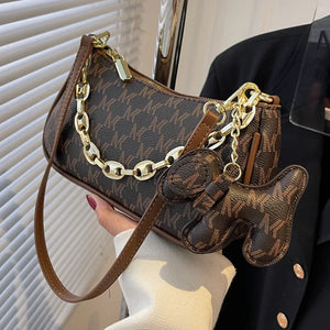 Leather Chain Crossbody Bag For Women Handbags Shoulder Bags Messenger