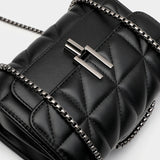 Leather Chain Crossbody Bags for Women Handbags Shoulder Bags Messenger