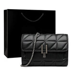 Leather Chain Crossbody Bag for Women Handbags Shoulder Bags