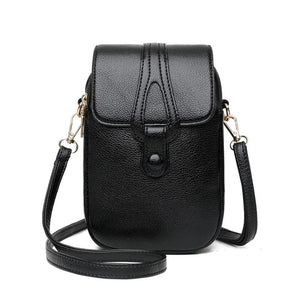 Leather Mini Crossbody Bag Women Small Shoulder Messenger Clutch