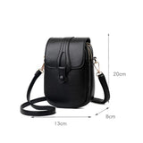Leather Mini Crossbody Bag Women Small Shoulder Messenger Clutch