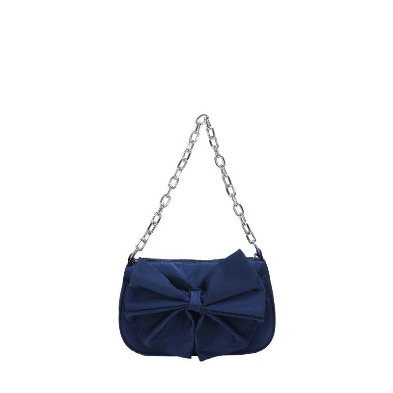 Large Bow Decoration Underarm Women's Shoulder Bag Totes