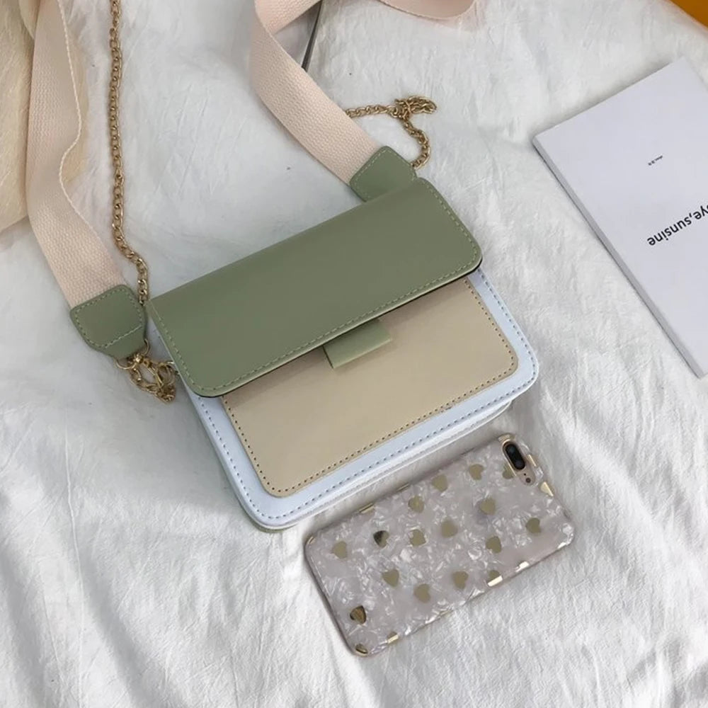 Women's PU Leather Crossbody Bag Shoulder Messenger Purse Handbag