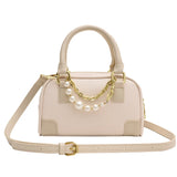 Women's Leather Crossbody Bag Boston Handbag