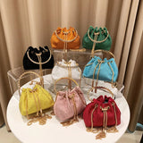 Diamond Bucket Bag Chains Messenger Bag 2023