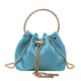 Diamond Bucket Bag Chains Messenger Bag 2023