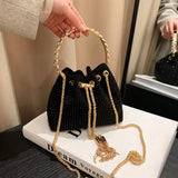 Diamond Bucket Bag Chains Messenger Bag 2023