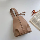 Personality Leather Bucket Bag Women Shoulder CrossBody Lady Handbag