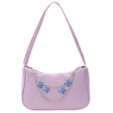 Butterfly Chain Handbag PU Leather Women's Shoulder Bag