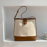 Canvas Patchwork Handbag Autumn Shoulder Bag