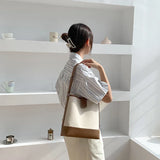 Canvas Patchwork Handbag Autumn Shoulder Bag