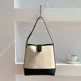 Canvas Patchwork Handbag Autumn Shoulder Bag