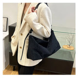 Canvas Women's Handbag Crossbody Bag Flap Tote Winter