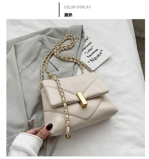 Chains Crossbody Bags For Women Diamond Lattice Shoulder Bags 2020
