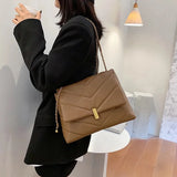 Diamond Lattice Crossbody Bags Soft Women Messenger Totes