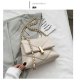 Chains Crossbody Bags For Women Diamond Lattice Shoulder Bags 2020