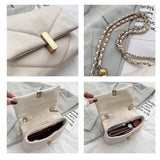 Diamond Lattice Crossbody Bags Soft Women Messenger Totes