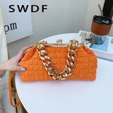 Crossbody Bag Evening Clutch Thick Chain Messenger Purse