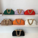 Thick Chain Crossbody Bag Women's Evening Clutch Handbag