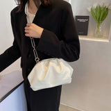Winter Cloud Crossbody Bag for Women High PU Leather Handbag