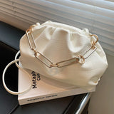 Winter Cloud Crossbody Bag for Women High PU Leather Handbag