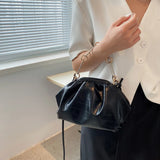 Winter Cloud Crossbody Bag for Women High PU Leather Handbag