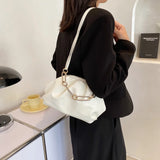 Winter Cloud Crossbody Bag for Women High PU Leather Handbag