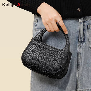 Crocodile Pattern Women Handbag Top Handle Shoulder Bags