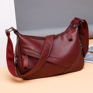 Women's Crossbody Shoulder Bags Soft Solid Messenger Totes