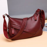 Women's Crossbody Shoulder Bags Soft Solid Messenger Totes
