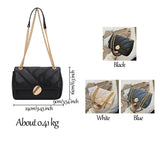 Soft Leather Crossbody Bag Chain Shoulder Messenger Bag