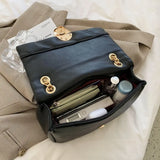 Soft Leather Crossbody Bag Chain Shoulder Messenger Bag
