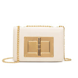 Chain Crossbody Bag Metal Lock Flap Shoulder Bag