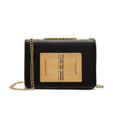 Chain Crossbody Bag Metal Lock Flap Shoulder Bag