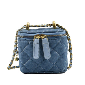 Denim Makeup Bags Women Chain Crossbody Handbags Messenger Bags