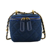 Denim Makeup Bags Women Chain Crossbody Handbags Messenger Bags