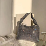 Crystal Rhinestone Evening Bag Dinner Party Bling Clutch Purse