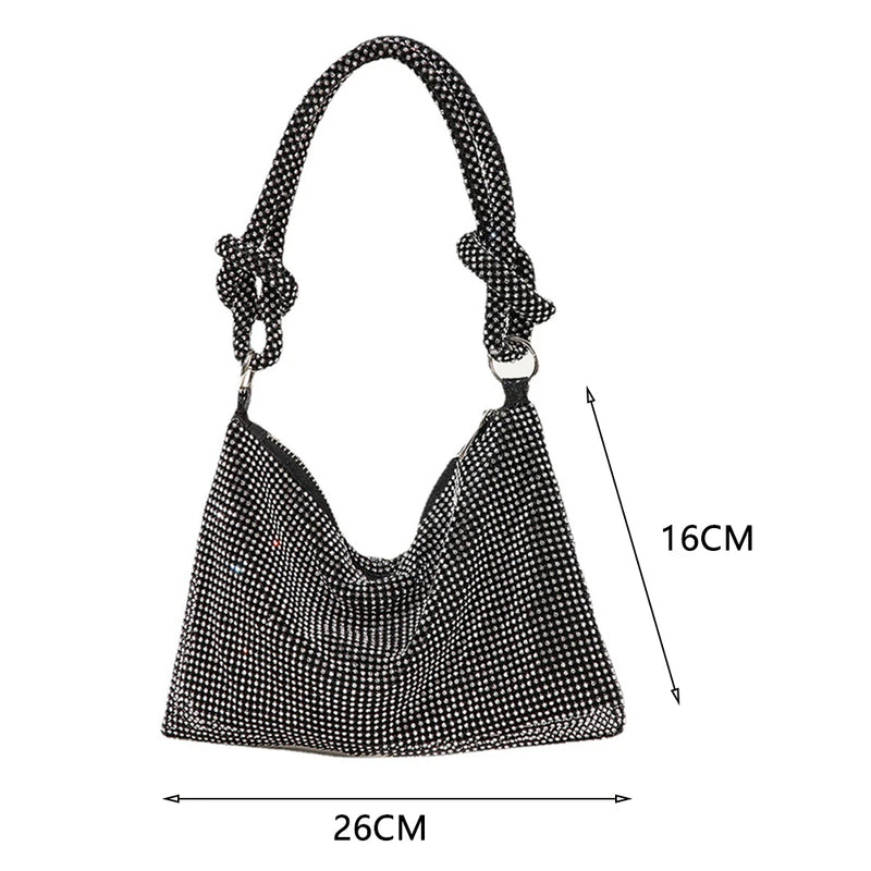 Shining Rhinestones Evening Clutch Bag Crystal Purses for Women